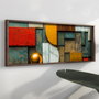 Wallity Pintura Decorativa EMR010 Multicolor en MDF con Marco